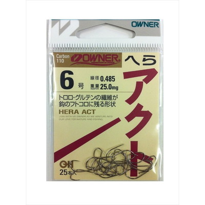 オーナー バラ 10808 白 ヘラアクト 6 ヘラ用ハリ