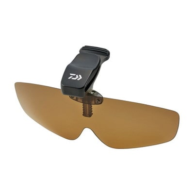 ダイワ トリアセテート偏光キャップクリップ DQ-8037 4Cブラウン 偏光グラス