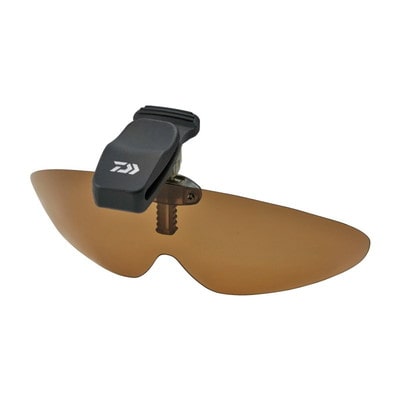 ダイワ トリアセテート偏光キャップクリップ DQ-8037 6Cブラウン 偏光グラス