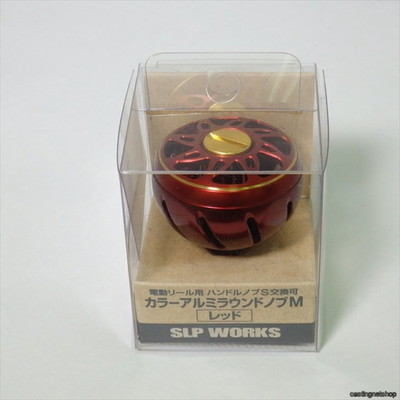 SLPワークス SLPW アルミラウンドノブ M レッド