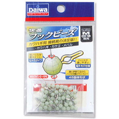 ダイワ 快適フックビーズ徳用 M 夜光 サルカン