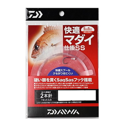 ダイワ 快適マダイ仕掛SS 2本 針10号-ハリス5号-仕掛け全長12ｍ