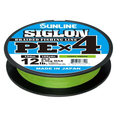 サンライン シグロン(SIGLON) PE×4 150M(LG) #0.8号 /12LB J