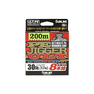 サンライン PE ジガー ULT 8本組 200m 1.7号 PEライン