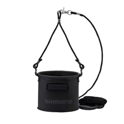 シマノ バケツ BK-053Q 水汲みバッカン リアルブラック 17cm