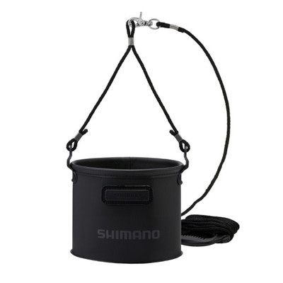シマノ バケツ BK-053Q 水汲みバッカン リアルブラック 19cm