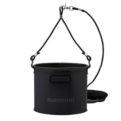 シマノ バケツ BK-053Q 水汲みバッカン リアルブラック 21cm