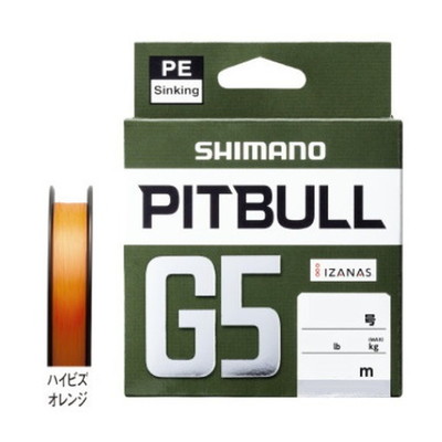 シマノ　LD-M51U ピットブルG5 ハイビズオレンジ 150m 2号 PEライン