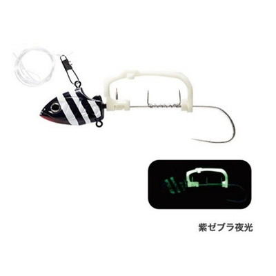 シマノ PN‐US1S サーベルマスター 船テンヤ ゲキハヤ 50号 紫ゼブラ夜光 L 仕掛け