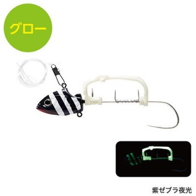 シマノ　PN-UN1T サーベルマスター 船テンヤ ゲキハヤ 30号/M 紫ゼブラ夜光 仕掛け