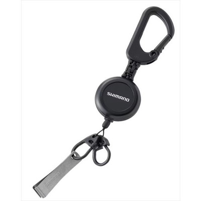 シマノ ラインカッター UH-213W カラビナリールCR ラインカッター付 ブラック