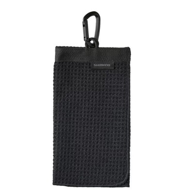 シマノ AC-038W マイクロファイバー カラビナタオル ブラック