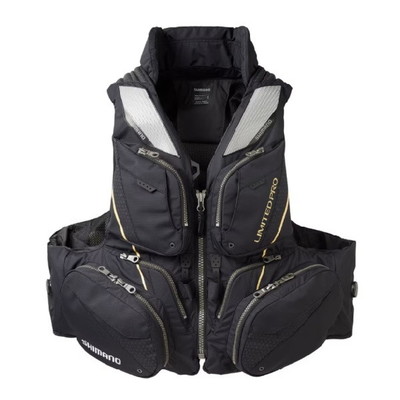 シマノ ライフジャケット VF-130W リミテッドプロ フローティングベスト (枕付) リミテッドブラック L