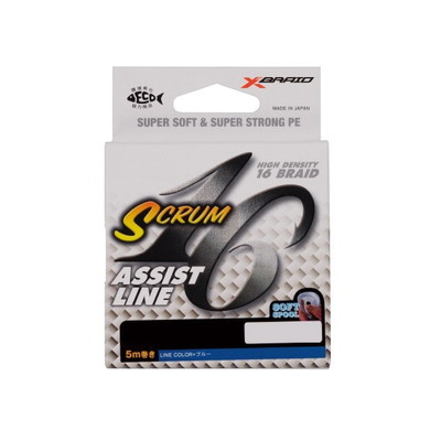 XBRAIDJAPAN ライン Xブレイド スクラム16 アシストライン ブルー 5m 25号