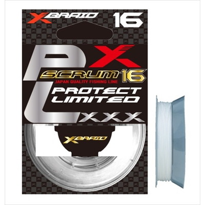 XBRAID エックスブレイド リーダー ライン ガリス スクラム16 5Mダイニーマ 16本組 ホワイト200LB