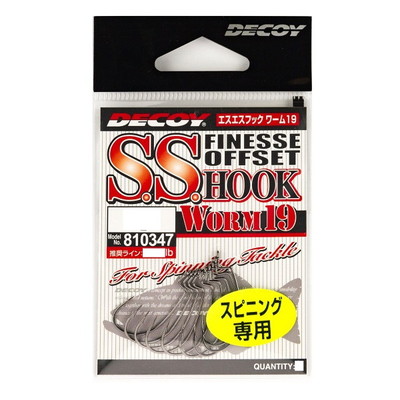 デコイ(DECOY) S.S.HOOK WORM19 ワーム19 ＃4（9本入り）