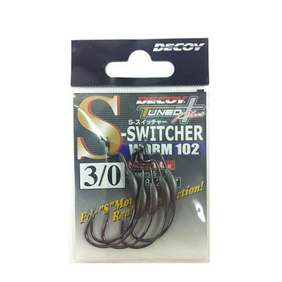 デコイ(DECOY) ワーム102 Sスイッチャー 3/0 ワームフック