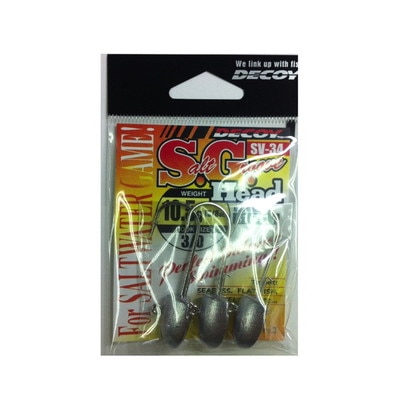 DECOY S.G.ヘッド SV-34 3/0-3/8(10.5g) ジグヘッド