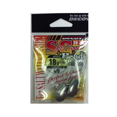 DECOY S.G.ヘッド SV-34 4/0-5/8(18g) ジグヘッド