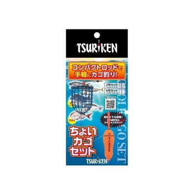 釣研 ウキ ちょいカゴセット 6号 セット