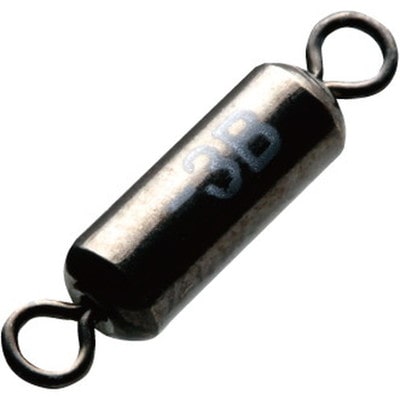 釣研 ウエイトスイベル -3B(入数:5 重量0.95g 最大外径×全長(mm)4×19)