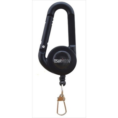 釣研 カラビナフックオンリールTKH211 2.5号 スタンダード ブラック