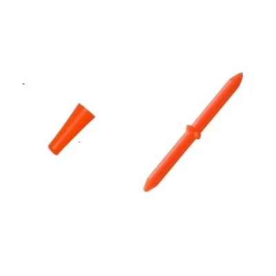 釣研 ウキ フカセからまん棒ダブルロングセット オレンジ