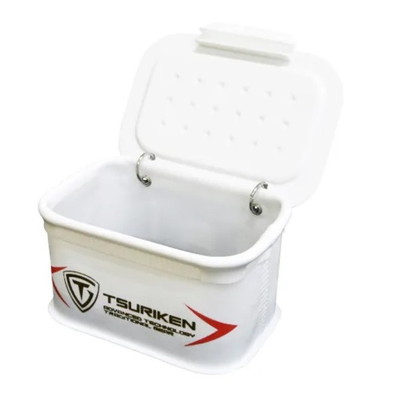 釣研 餌箱 エサバケツ TE241 M ホワイト