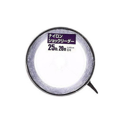 ヤマトヨテグス シーバスナイロンショックリーダー 20m グレー6号(25LB)