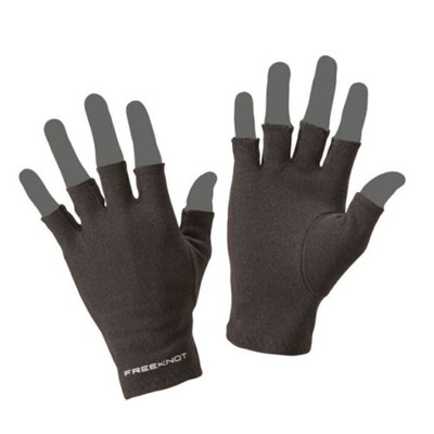 フリーノット 防寒手袋 レイヤーテック インナーグローブ 5本カット ブラック L