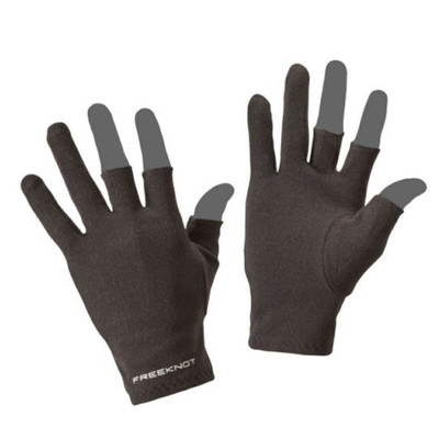 フリーノット 防寒手袋 レイヤーテック インナーグローブ 3本カット ブラック S