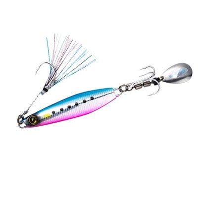 ハヤブサ メタルジグ カンタン巻きジグ ジャックアイ マキマキ 80-2 ケイムラブルピンイワシ