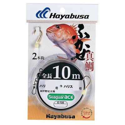 ハヤブサ　Ｅ－７２５　シーガー　Ａふかせ１０ｍ　２本針　１２－６ 仕掛け