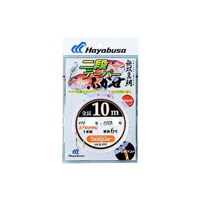 ハヤブサ 無双真鯛 二段テーパーフカセ10m1本鈎 ハリス4号-針10号