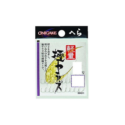ハヤブサ　鬼掛へら　軽量極ヤラズ（バラ）　５ ヘラ用ハリ
