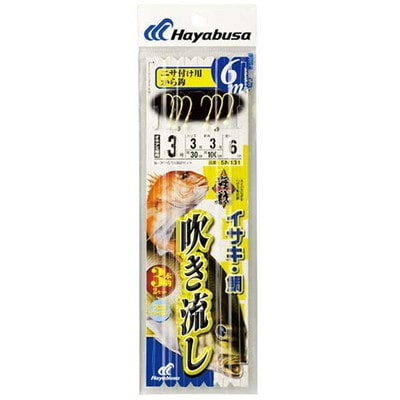 ハヤブサ　ＳＮ１３１海戦吹流しカラ鈎６ｍ３本　５