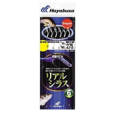 ハヤブサ SS023 実戦サビキ リアルシラス 6本鈎11-4