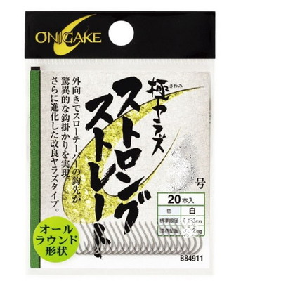 ハヤブサ ヘラ用ハリ B84911 鬼掛へら 極ヤラズ ストロングストレート 2号 ヘラ用ハリ