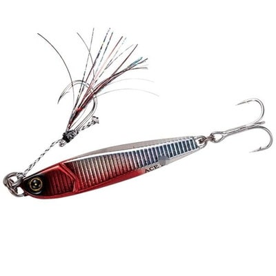 ハヤブサ メタルジグ FS415 ジャックアイエース 30g　8 流血シルバー