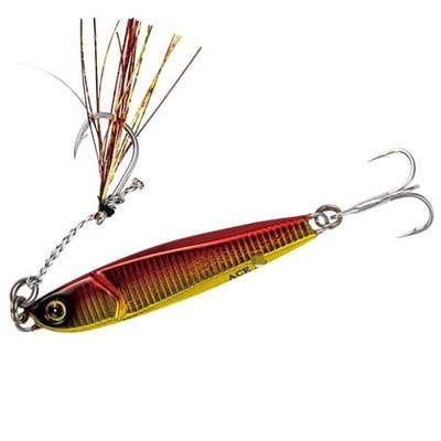 ハヤブサ メタルジグ FS415 ジャックアイエース 60g　3 ケイムアアカキン