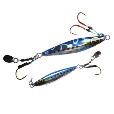 ハヤブサ（ＦＩＮＡ） メタルジグ FS432 ジャックアイ 60g マキノミー ケイムラブルーイワシ