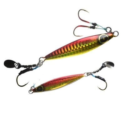 ハヤブサ（ＦＩＮＡ） メタルジグ FS432 ジャックアイ 60g マキノミー ケイムラアカキンブルーグローベリー メタルジグ