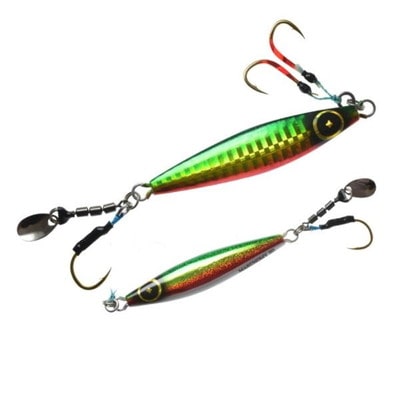 ハヤブサ メタルジグ FS432 ジャックアイ 60g マキノミー ケイムラアカミドキンブルーグローベリー