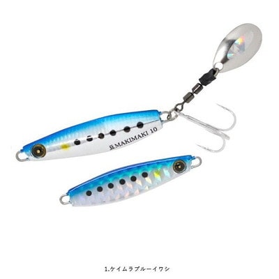 ハヤブサ(FINA) FS434 ジャックアイ 豆マキマキ 5g 1 ケイムラブルーイワシ メタルジグ