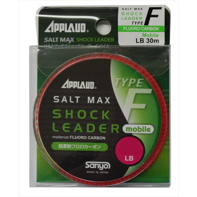 サンヨ-ナイロン ソルトマックスショックリーダー モバイルF 30m 30LB リーダー