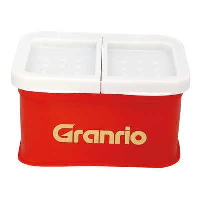 タカ産業 餌箱 13-角 ツイン仕切付エサバット フタ付 小小