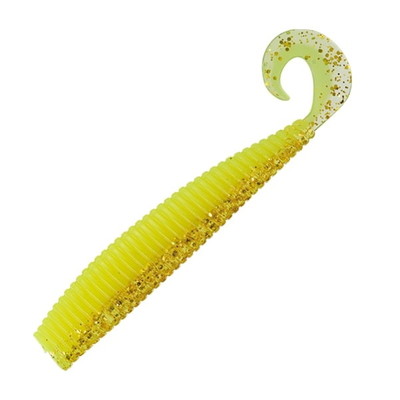 バレーヒル ワーム ベイドライブ ダートカーリー 4インチ #H01 ヒラメゴールド