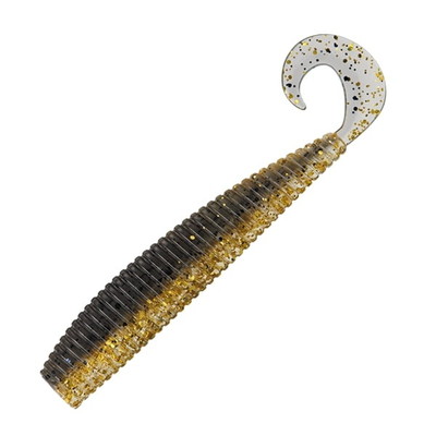 バレーヒル ワーム ベイドライブ ダートカーリー 4インチ #H04 カタクチゴールド