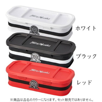 釣武者 餌箱 サシエBOX 6ルーム レッド