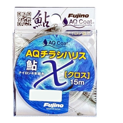 フジノライン 鮎糸 AQチラシハリス Xクロス クリアー 15m 1.2号